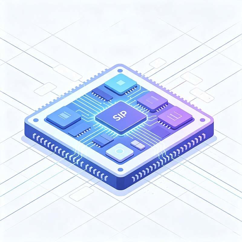 The overall technical architecture of the 2D ‑ plane SiP is concise and highly implementable